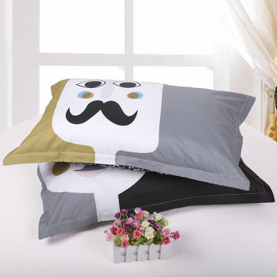 Pillow Case Pure Cotton a Cartoon Bed Cotton Pillowcase zhen xin tao Adult Single Person Students 48 74