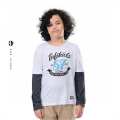 INFIKIDS Baju Kaos Anak Laki Lengan Panjang Umur 6 - 12 Tahun IYN 379-126 Putih 2