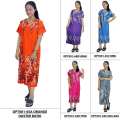 Daster Batik, Daster Lengan Pendek, Baju Tidur, Piyama, Leher V (DPT001-65) Batik Alhadi 1
