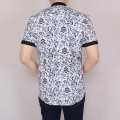 Zoeystore1 5947 Kemeja Printing Pria Lengan Pendek Exclusive Baju Kemeja Cowok Formal Kerja Kantor Kemeja Distro Putih Kemeja Guru 1