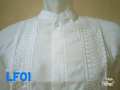 Baju Koko Putih Al Luthfi Bordir Lengan Panjang (LF04 M) 1