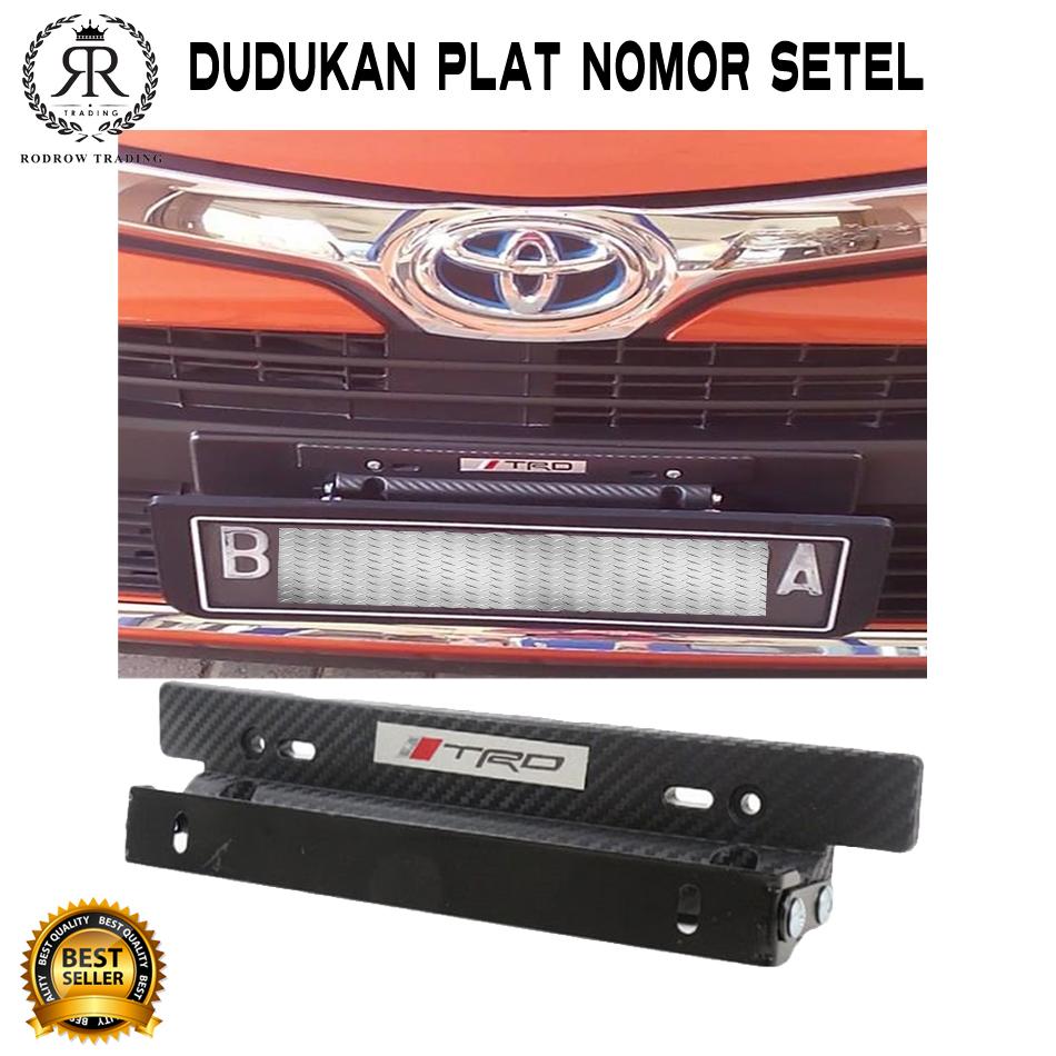 Braket Carbon Jdm Dudukan Plat Nomor Mobil Adjustable Mugen Sparco Trd