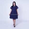 Baju Hamil Dress Modis Brokat Sabrina Satin Silky - DRO 787 1