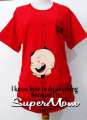Kaos Baju Ibu Hamil Motif Baby Kancing size L Merk SuperMom Lucu 1