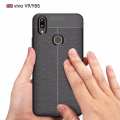 Accessories Hp Premium Ultimate Shockproof Leather Case For VIVO V9 - Black + Gratis Full Cover Tempered Glass Warna 1