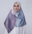 Hijab Kerudung Zoya Segi Empat Satin - Joanna Scarf State Grey 1