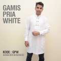 Baju Gamis Premium Pria Pakistan - White - Jubah Muslim Casual - Baju Koko Ekslusif 2