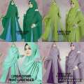 Linda Syari Gamis Maxi Polos Khimar Jumbo Fit M to XXL di lapak anayanda shop anayandashop 1