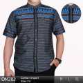 Baju Koko Modern Busana Muslim Pria Kemeja Tangan Pendek (XL) 1