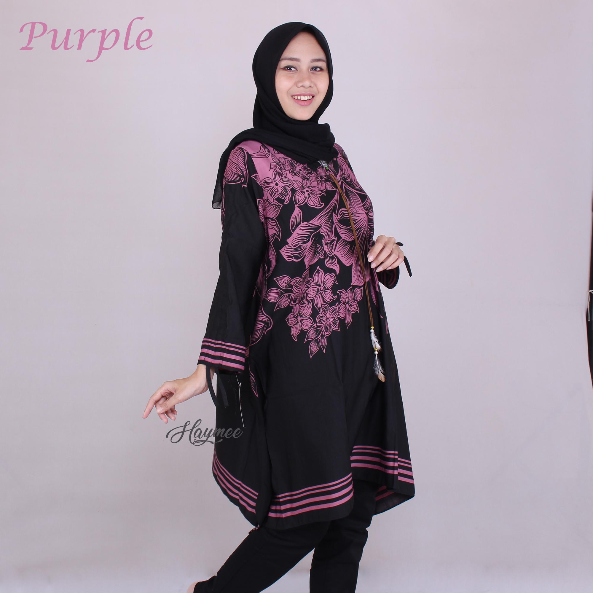 Tunik Jumbo Motif Daftar Harga Terbaru dan Terlengkap Indonesia HaymeeStore Flowers Tunik Wanita Blouse Tunik Flower Cewek Atasan Muslimah Wanita Motif Bunga Printing Baju Jumbo