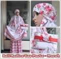MUKENA COUPLE BALI NADIRA TAS PESTA MERAH (IBU ANAK) 1