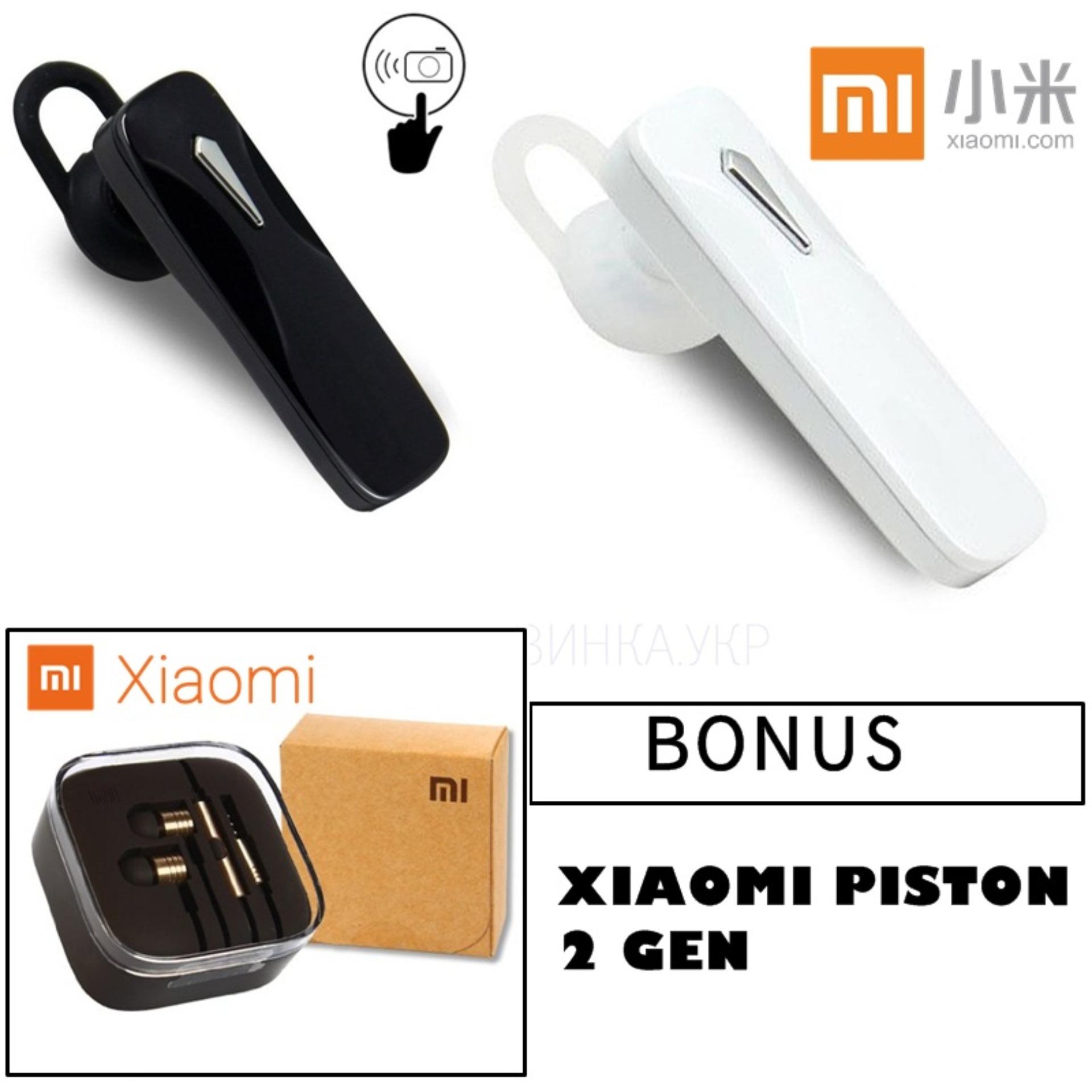 Nonton DI Rumah Xiaomi Original Headset Bluetooth 4 1 Earphone Build in Mic Handfree GRATIS Handsfree Xiaomi Piston 2nd