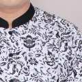 Zoeystore1 5947 Kemeja Printing Pria Lengan Pendek Exclusive Baju Kemeja Cowok Formal Kerja Kantor Kemeja Distro Putih Kemeja Guru 2