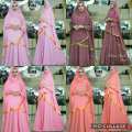 Riana Syari Gamis Maxi Polos Plus Khimar di lapak anayanda shop anayandashop 2