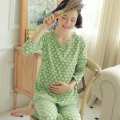 Baju Menyusui Wanita Hamil Musim Semi dan Musim Gugur Baju Tidur Pasca Melahirkan 2