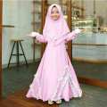 Ginda Kids Syari 7thn to 10thn gamis maxi dress anak SD plus jilbab di lapak anayanda shop anayandashop 1