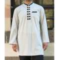 Baju Muslim Koko Akhtar Putih dan Hitam Lengan Panjang Kwalitas Premium Factory Outlet PROMO 1