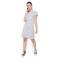 LEMONE Tumblr Tee T-shirt Dress Cewe Spandek Premium Baju Wanita 610PZ105735 Putih 3