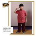 (TERBARU) Busana Muslim Sarimbit Ethica Warna Maroon Model ELFA 27 (Koko Anak No. 10) 3