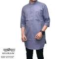 Baju Koko Baju Taqwa Al Muslim Bordir Lengan Pendek Busana Muslim Pria Oleh Oleh Haji dan Umroh (GREY M) 4