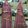Riana Syari Gamis Maxi Polos Plus Khimar di lapak anayanda shop anayandashop 4