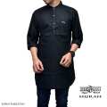 Baju Koko Baju Taqwa Al Muslim Bordir Lengan Pendek Busana Muslim Pria Oleh Oleh Haji dan Umroh (GREY M) 2