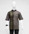 kemeja koko Model Baju Batik pria modern / Hem Batik Kombinasi Exclusive 1