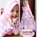 GAMIS BAJU SETELAN MUSLIM ANAK PEREMPUAN CUTETRIK KATUN JEPANG VN 28 1