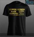 Kaos Kata-kata KAT-40 Cewek Keren Naik Gunung Bukan Pame Gunung Biru Baju Distro kata Lucu Keren Travel Adventure 2