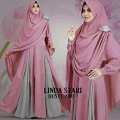 Linda Syari Gamis Maxi Polos Khimar Jumbo Fit M to XXL di lapak anayanda shop anayandashop 3