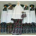 Mukena bali batik jumbo etnik ecer 5 pcs campur 1