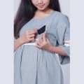 Mama Hamil Dress Hamil Menyusui Renda Baju JUMBO / BIG SIZE / Atasan Hamil / Kemeja Hamil / Kemeja / Baju Murah / Celana Hamil / Ibu Hamil Menyusui / Baju Hamil Kantor . 3