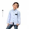 INFIKIDS Kemeja Katun Anak Laki Lengan Panjang Umur 6 - 12 Tahun IGF 523-149 Biru 2