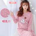 Baju Menyusui Musim Semi dan Musim Gugur Bagian Tipis Baju Tidur Modis Wanita Hamil 1