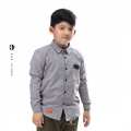 INFIKIDS Kemeja Kasual Anak Laki Lengan Panjang Umur 6 - 12 Tahun IMC 616-148 Abu 2