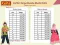 (size 6 - 12) Baju Busana Muslim KeKe Sarimbit Couple Keluarga SR 2 HIJAU/PEACH/BIRU (Koko Anak size 11) 3