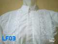 Baju Koko Putih Al Luthfi Bordir Lengan Panjang (LF04 M) 3