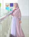 SET SMART HIJAB ALILA | Gamis Set Khimar - Ungu, S 1