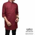 Baju Koko Baju Taqwa Al Muslim Bordir Lengan Pendek Busana Muslim Pria Oleh Oleh Haji dan Umroh (GREY M) 3