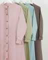 GAMIS NUTTY - HIJAB ALILA | Gamis Polos - Forest Green, XL 3