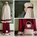 Mukena spandek jersey nabila murah abu 3