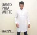 Baju Gamis Premium Pria Pakistan - White - Jubah Muslim Casual - Baju Koko Ekslusif 1