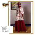 (TERBARU) Busana Muslim Sarimbit Ethica Warna Maroon Model ELFA 27 (Koko Anak No. 10) 4