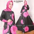 AB Agen Baju Official Shop - maxi emma gamis busana muslim mirip bahan katun jepang tanpa plasmina (EMMA 23 BIRU) 5