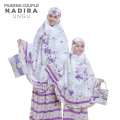 Mukena Couple Bali Katun Rayon Nadira (Dewasa + Anak) (Ungu) 3