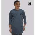 Gamis Pria Bahan Kaos Baju Gamis Pakistan Murah Busana Muslim (XL - Misty Tua) 2