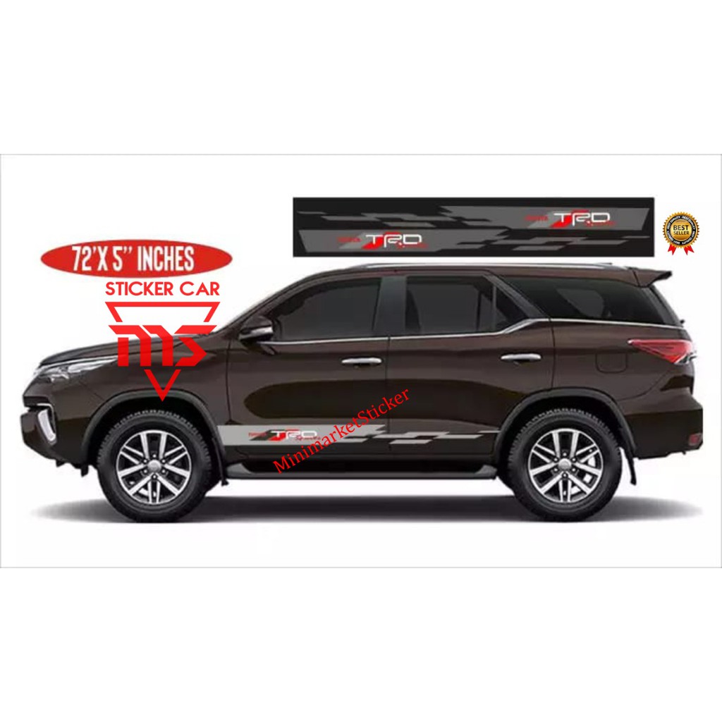 Stiker Mobil Fortuner Sticker Mobil Toyota Fortuner Side Body Lazada