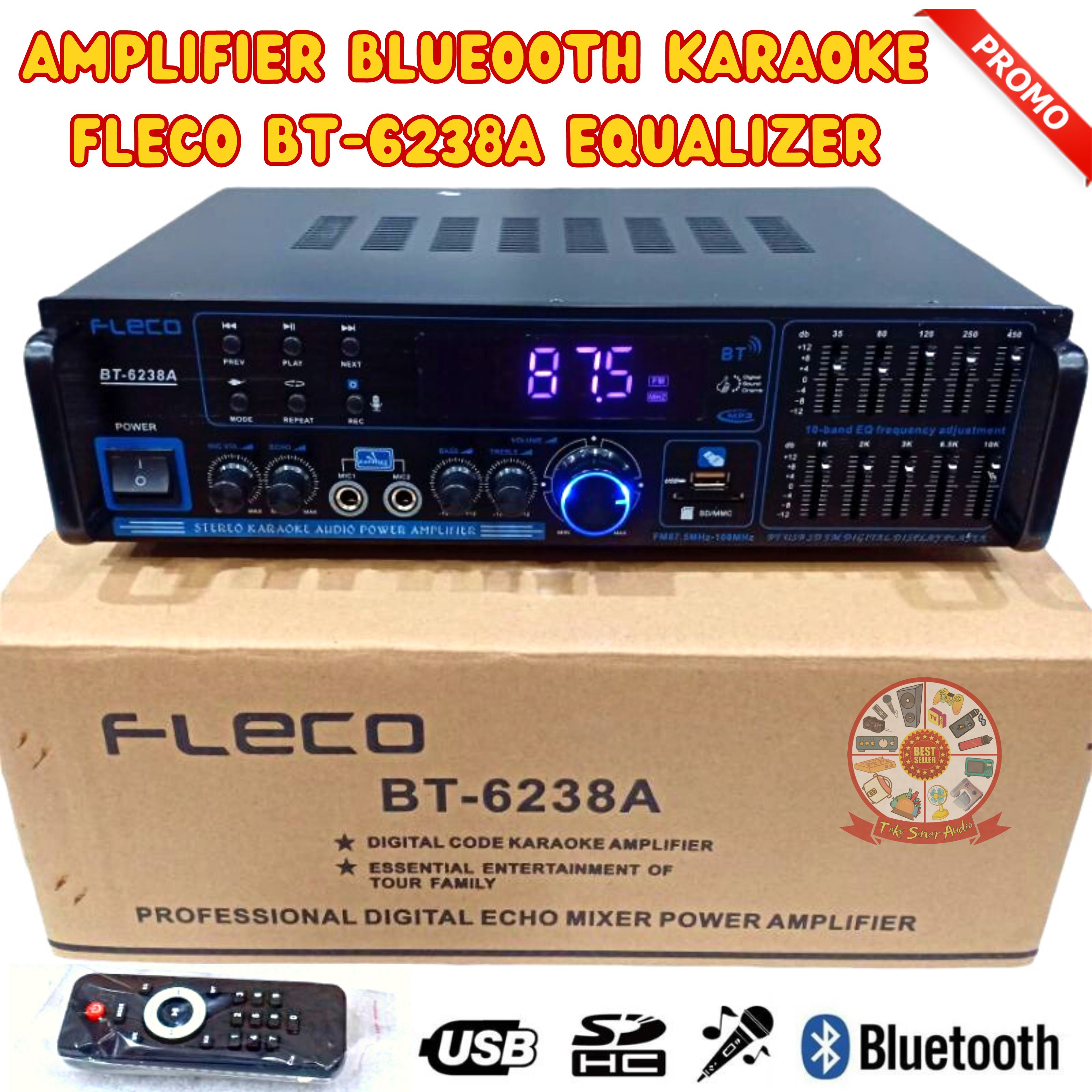 Amplifier Sunbuck Bluetooth Audio FLECO BT 6238A Amplifier FLECO BT