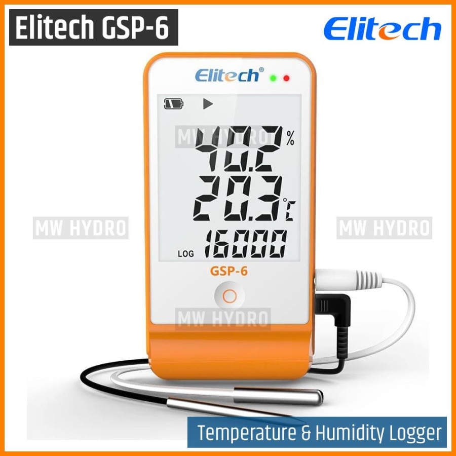 Elitech Gsp Gsp Temperature Humidity Data Logger Lazada