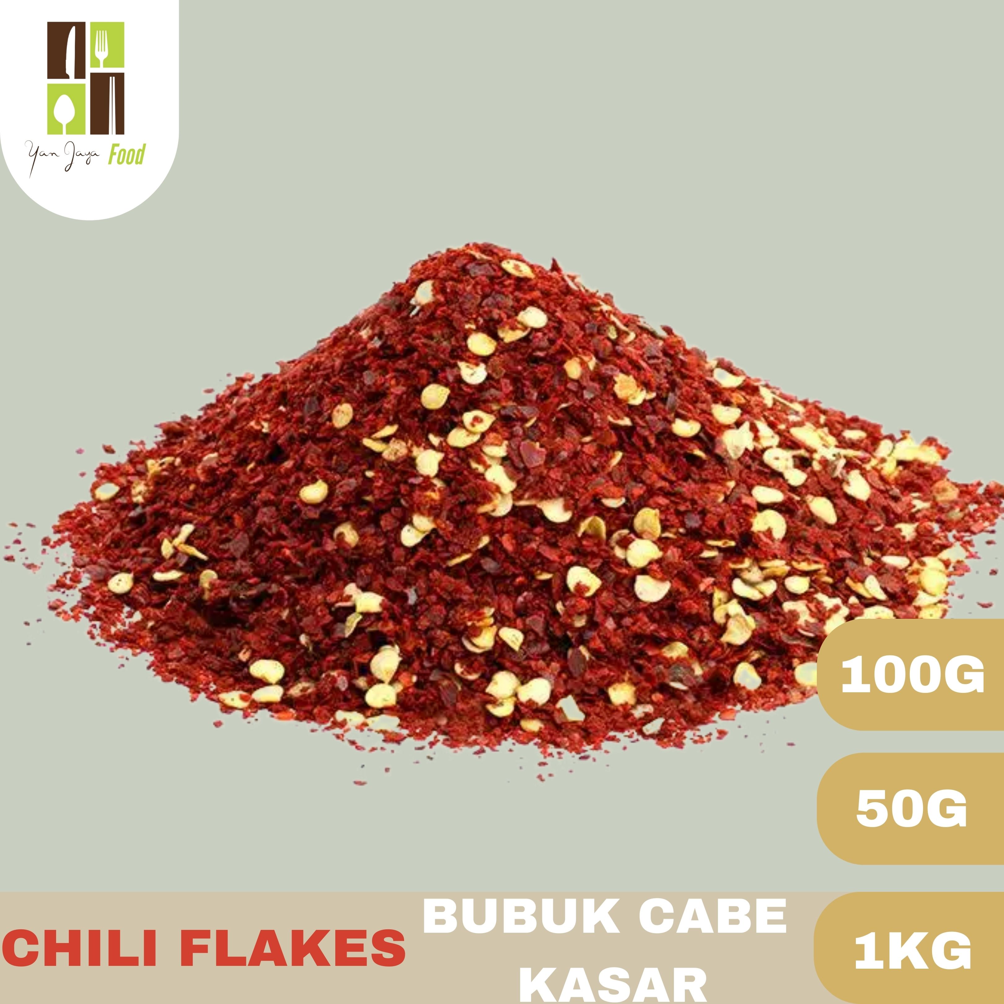 Chili Flakes Powder Bubuk Cabai Cabe Lebih Kasar Kemasan Re Pack